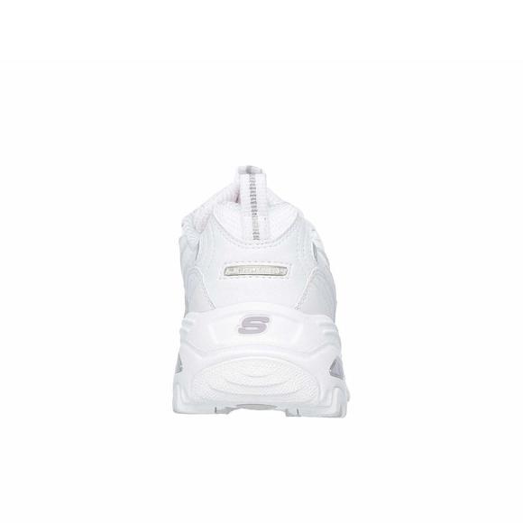 SKECHERS WOMENS D'LITES FRESH START FASHION SNEAKER, WHITE, 5 US - Picture 3 of 6